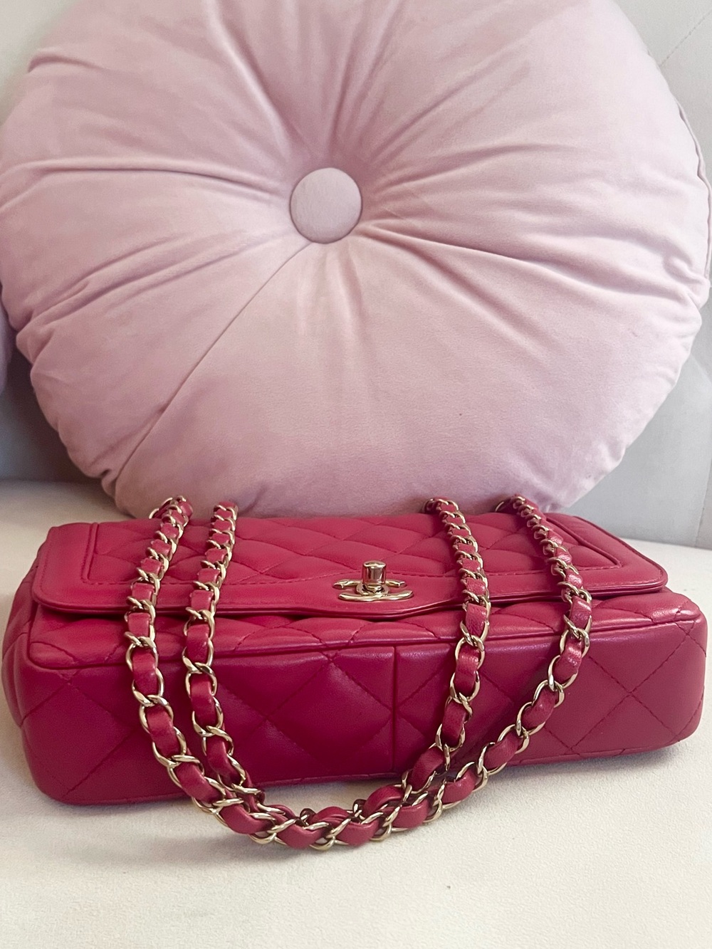 Chanel Quilted Lambskin Hot Pink/ Fuchsia GHW - Picture 3 of 7